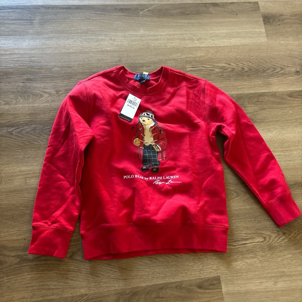 Polo by Ralph Lauren Kids Red Graphic Sweatshirt unisex